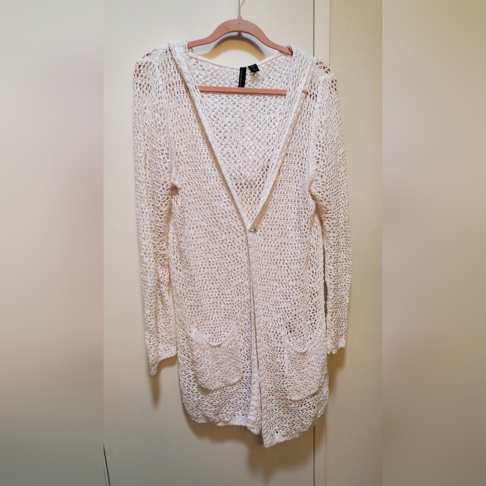 Cynthia Rowley sweater hoodie cover-up